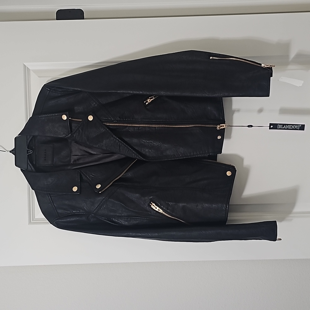 NWT Blanc nyc faux leather jacket, XL